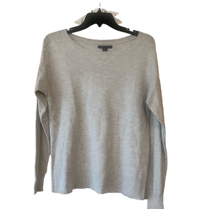 american eagle Gray Knit crew neck Sweater